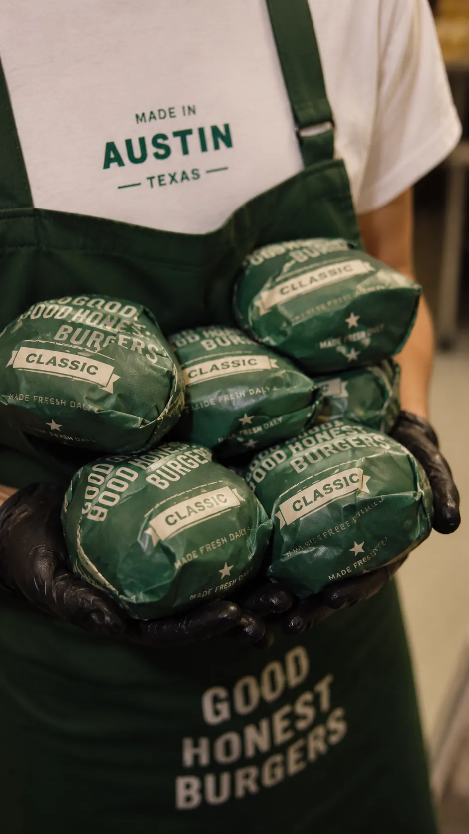Individually wrapped restaurant meals prepared for a school lunch order.